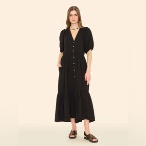 XiRena Black Lennox Midi Dress